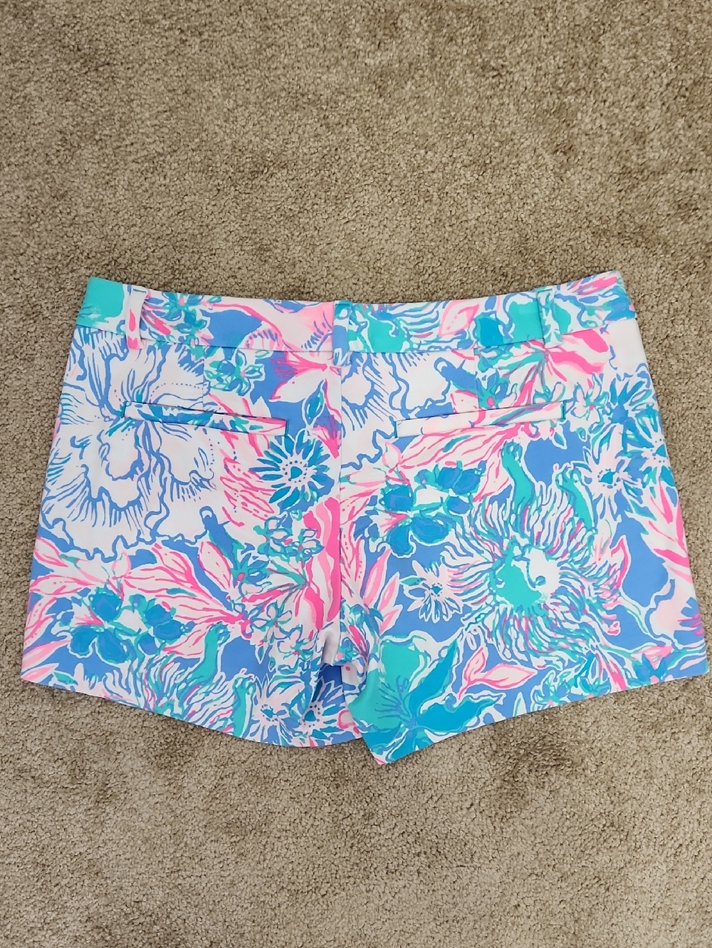 Lilly Pulitzer Knit Callahan Shorts 6 Viva La Lilly - Picture 3 of 4